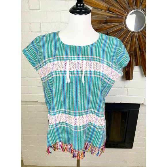 Vintage Handwoven Mexican Top - Picture 1 of 8